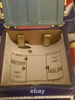 Vintage Yonezawa Japan X-11 Space Patrol Tin Battery Operated Tank (It Runs!)