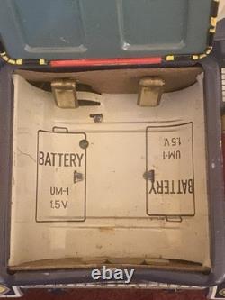 Vintage Yonezawa Japan X-11 Space Patrol Tin Battery Operated Tank (It Runs!)