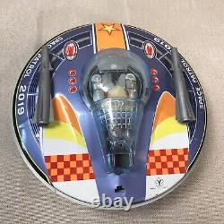 Vintage Yonezawa Space Patrol 2019 Flying Saucer Tin Battery Operated Toy Japan