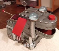 Vintage Yoshiya KO Tin Robot Space Dog Japan Wind Up 1960s Works