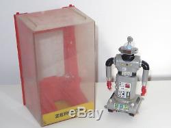Vintage ideal zeroids robot ZINTAR boxed in original case 1968 space toy