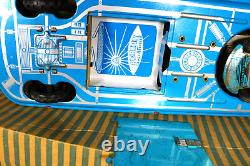 Vintage lemezarugyar interkozmosz space car hungarian tin litho battery operated