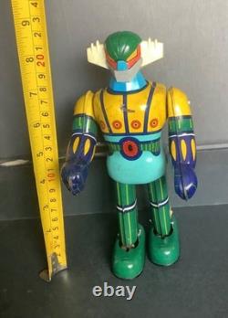 Vintage takara kotetsu steel JEEG Japan space robot tin toy bullmark popy sofubi