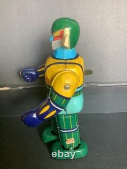 Vintage takara kotetsu steel JEEG Japan space robot tin toy bullmark popy sofubi
