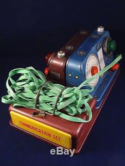 Vintage tin toy communication set battery toy Modern toys Morse Space Moon 1960