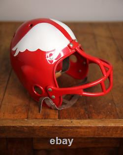 Vintage toy Space Helmet with wings chin strap football rocket red