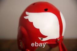 Vintage toy Space Helmet with wings chin strap football rocket red