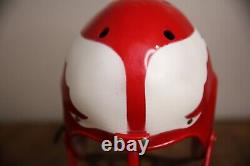 Vintage toy Space Helmet with wings chin strap football rocket red