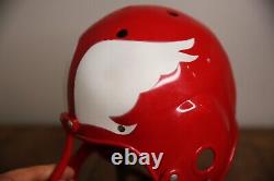 Vintage toy Space Helmet with wings chin strap football rocket red