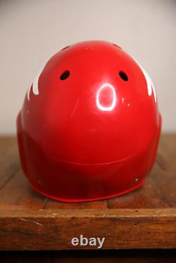 Vintage toy Space Helmet with wings chin strap football rocket red