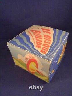 Vintage toy game space spinning top boxed the bolide disc 50's Flying saucer