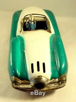 Vintage very rare tin toy Futuristic car friction Made in Japan 1950s