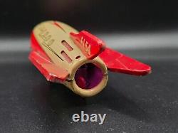 Vintage very rare tin toy space rocket Made in France F. I. 54 1940 50's