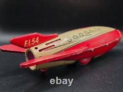 Vintage very rare tin toy space rocket Made in France F. I. 54 1940 50's