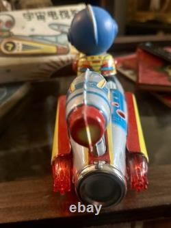 Vintage working Tin Litho/box ME777 Televiboat Space Toy. Made In China 1970s
