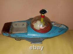 Vntg. Space Commander Ship Tin Toy Vehicle Batt. Oper. China Old Me 325 Me 769