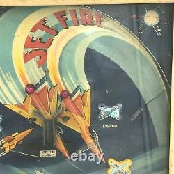 Vtg 1950s Northwestern Products Tabletop Pinball Jet Fire Aviation Space Toy GM