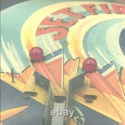 Vtg 1950s Northwestern Products Tabletop Pinball Jet Fire Aviation Space Toy GM