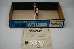 Vtg 1966 Mattel Matt Mason Accessory Pak Retail Store Display Tray & List Rare
