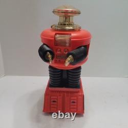 Vtg 1966 Remco Lost in Space Robot Toy Red with Black NOT Working For Parts Only