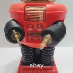 Vtg 1966 Remco Lost in Space Robot Toy Red with Black NOT Working For Parts Only