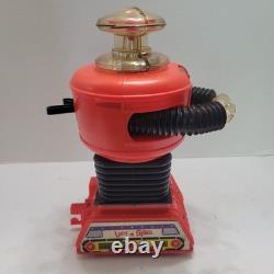 Vtg 1966 Remco Lost in Space Robot Toy Red with Black NOT Working For Parts Only