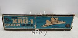Vtg 1969 Mattel Matt Mason XRG-1 Reentry Glider Space Ship On Blue Card J701
