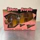 Vtg ARCHER Space People Set with Original Box Archer Plastics c. 1950s