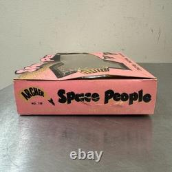 Vtg ARCHER Space People Set with Original Box Archer Plastics c. 1950s
