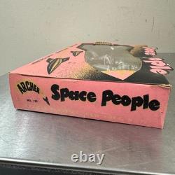 Vtg ARCHER Space People Set with Original Box Archer Plastics c. 1950s