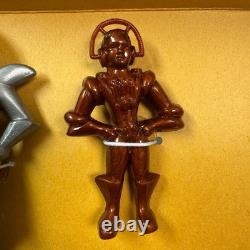 Vtg ARCHER Space People Set with Original Box Archer Plastics c. 1950s