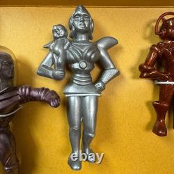 Vtg ARCHER Space People Set with Original Box Archer Plastics c. 1950s