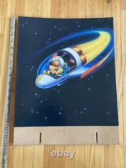 Vtg Disney Comics Cardboard Toy/Comic Book Store Display Standee space mickey