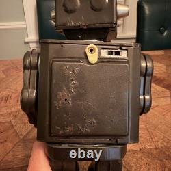 Vtg Horikawa Rotate-O-Matic Super Astronaut Robot Japan Tin Toy AS-IS