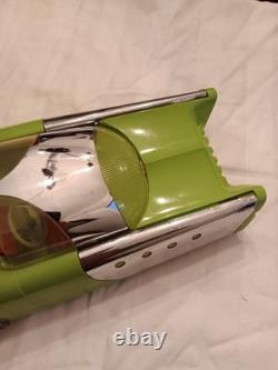 Vtg MATTEL 1953 Futuristic Dream Car Lime Green Retro Missing Front Windshield