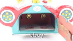 Vtg Masudaya Modern Toys Moon Rocket Tin Toy Japan Space Ship Lights Up