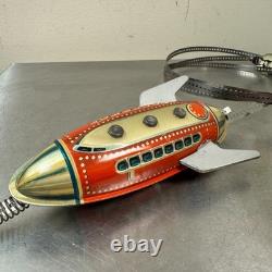 Vtg Mondrakete Sky Rocket Tin Toy with Box Guntherman West Germany Space Toy