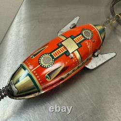 Vtg Mondrakete Sky Rocket Tin Toy with Box Guntherman West Germany Space Toy