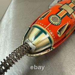 Vtg Mondrakete Sky Rocket Tin Toy with Box Guntherman West Germany Space Toy