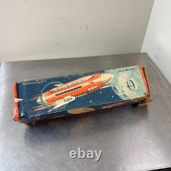 Vtg Mondrakete Sky Rocket Tin Toy with Box Guntherman West Germany Space Toy