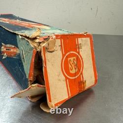 Vtg Mondrakete Sky Rocket Tin Toy with Box Guntherman West Germany Space Toy