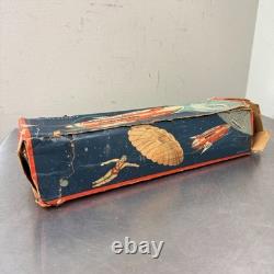 Vtg Mondrakete Sky Rocket Tin Toy with Box Guntherman West Germany Space Toy