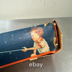 Vtg Mondrakete Sky Rocket Tin Toy with Box Guntherman West Germany Space Toy