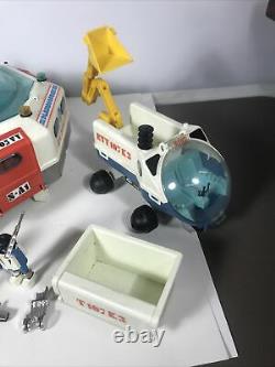 Vtg Playmobil Space Station 3 Vehicles Astronauts Accessories Rare Lot Huge