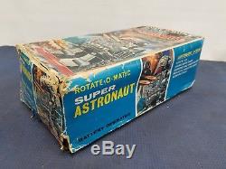 Vtg Rotate-o-matic Super Astronaut Robot Space Toy Automatic Action W Box 1960