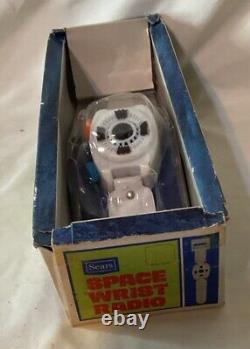 Vtg Sears Roebuck Space Wrist Radio #51055 With Box Made In Hong Kong Sci If