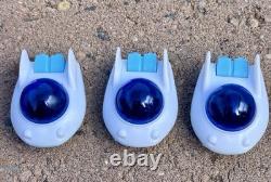 Vtg Set Of 12 Ocean Toy Plastic Friction Motor UFO Space Toy 1980s With OG Box