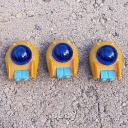 Vtg Set Of 12 Ocean Toy Plastic Friction Motor UFO Space Toy 1980s With OG Box