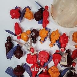 Vtg Space Fleet 2000 46x Interlocking Ships Stations w Store Display Ca De Candy