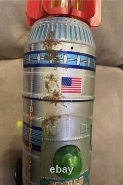 Vtg Space Frontier Rocket Ship Yoshino Battery Toy Apollo 11 Tested Works